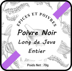 Poivre Long de Java Noir Entier