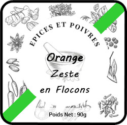 Zeste d'Orange en Flocons